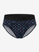 Classic Soft MicroModal Brief (Horizontal Fly) - Pixel Pulse | Glitch Blocks