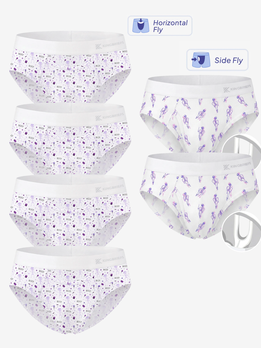【Pre-Order】Halloween LILAC Ghost & Candy Briefs 6-Pack