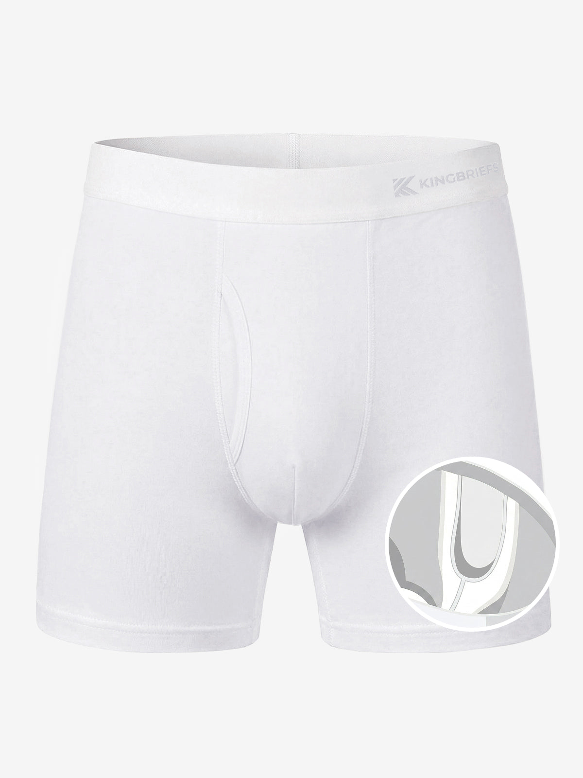 Zero-G™ MicroModal Boxer Brief (Side Fly) - White – Kingbriefs