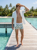 【Pre-Order】Classic Soft MicroModal Trunk(Horizontal Fly) - Island Ease | Palm Hour