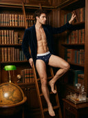 【Pre-Order】Classic Soft MicroModal Brief(Horizontal Fly) - Wild After Hours | Midnight Wings