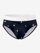 Classic Soft MicroModal Brief(Horizontal Fly) - Wild After Hours | Midnight Wings