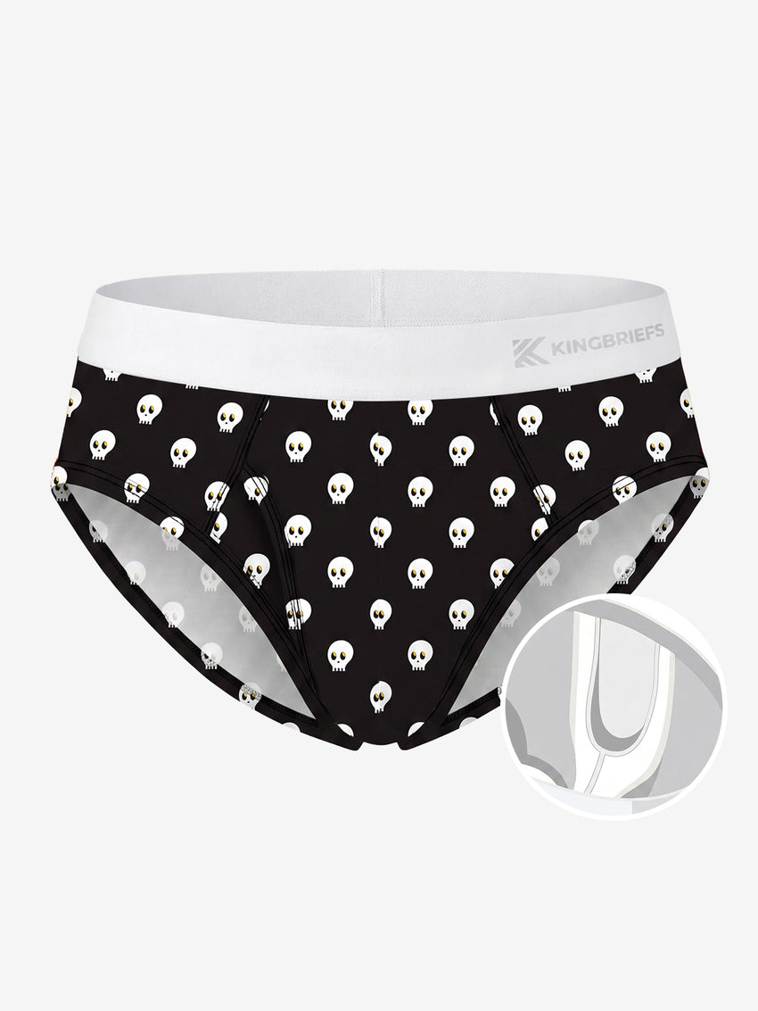 Zero-G™ MicroModal Brief(Side Fly) - Halloween | Midnight Skulls