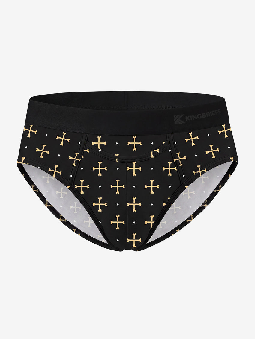Classic Soft MicroModal Brief (Horizontal Fly) - Halloween | Midnight Cross