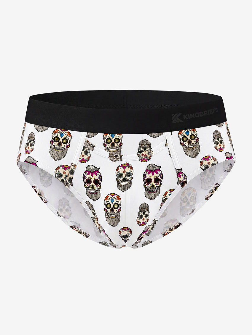 Classic Soft MicroModal Brief(Horizontal Fly) -Halloween | Sugar Skull Lineup