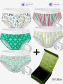 【Pre-Order】Christmas & Weekend Prints MicroModal Briefs 5-Pack Gift Set
