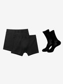Active Set · Boxer Brief + Trunk + Crew Socks (Black)