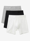 Zero-G™ Boxer Brief 3-Pack · No Fly (Black/White/Gray)