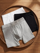 Zero-G™ Boxer Brief 3-Pack · No Fly (Black/White/Gray)