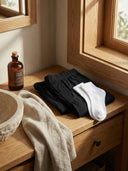 Lounge Set · Knit Boxer + Mid Crew Socks (Black)