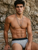 【Pre-Order】Classic Soft MicroModal Brief（Horizontal Fly） - Coastal Joy | Lucky Tide