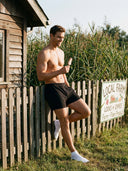 Lounge Set · 2 Knit Boxer + 1 Low-Cut Socks (Black)