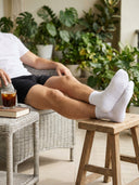 Lounge Set · 2 Knit Boxer + 1 Mid Crew Socks (Black)
