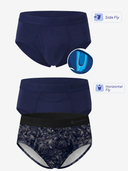 Zero-G™ + Classic Soft Brief 3-Pack · Deep Blue / Night Watch