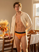Zero-G™ MicroModal Brief (Side Fly) - Thanks Giving | Autumn Leaf Drift