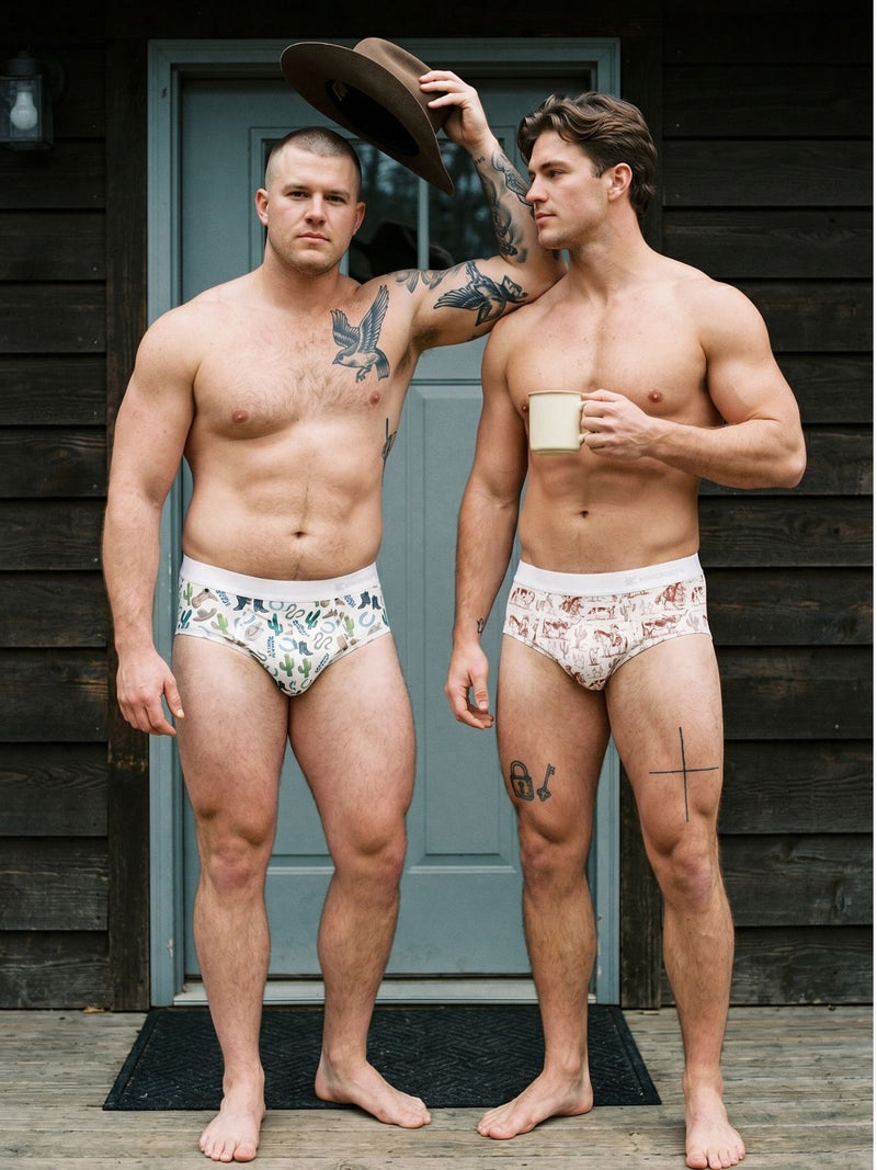 Weekend energy, printed right. 🤠Two moods, one drop — bold prints made for easy mornings, cabin escapes, and everything after.Explore the latest Weekly Print Drops:https://www.kingbriefs.com/collections/weekly-print-drops
