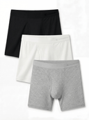 Zero-G™ Boxer Brief 3-Pack · Side Fly (Black/White/Gray)