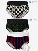Classic Pattern 3-Pack MicroModal Briefs
