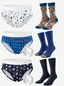 Kickoff Club Blue Brief & Sock 6-Pack