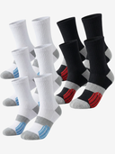 Kinetic™ Tech-Grip Mid Crew Socks 5-Pack