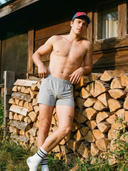 Relaxed Fit Knit Boxer (Button Fly) - Heather Grey