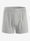 Relaxed Fit Cotton Knit Boxer (Button Fly) - Heather Grey