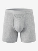 Classic Soft Boxer Brief (Horizontal Fly) - Light Gray