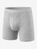 Classic Soft Boxer Brief (Horizontal Fly) - Light Gray