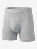 Classic Soft Boxer Brief (No Fly) - Light Gray