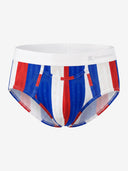Classic Soft MicroModal Brief（Horizontal Fly） - Wear Your Color | Brazil Samba Stripes