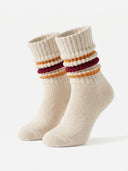 Essential Everyday Cotton Mid Crew - Dark Red