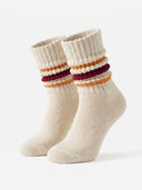 Essential Everyday Cotton Mid Crew - Dark Red