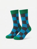 Modern Business Cotton Crew - Blue Green