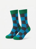 Modern Business Cotton Crew - Blue Green