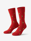 Signature Mercerized Cotton Crew - Dark Red