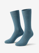 Signature Mercerized Cotton Crew - Blue Grey