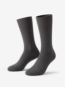 Signature Mercerized Cotton Crew - Dark Gray