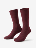 Signature Mercerized Cotton Crew - Wine Red