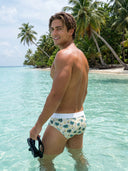 【Pre-Order】Classic Soft MicroModal Brief（Horizontal Fly） - Island Ease | Blue Shade