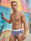 【Pre-Order】Zero-G™ MicroModal Brief - Harbor Stripe