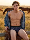 【Pre-Order】 Classic Soft Brief（Horizontal Fly)-Saddle & Stakes