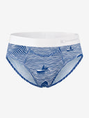 Classic Soft MicroModal Brief (Horizontal Fly) - Coastal Joy | Sail Line Current