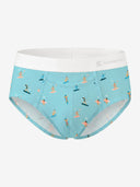 【Pre-Order】Classic Soft MicroModal Brief - Tiny Surfers