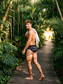 Classic Soft MicroModal Brief（Horizontal Fly） - Island Ease | Mushroom Mood