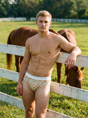 【Pre-Order】Classic Soft MicroModal Brief（Horizontal Fly） - Saddle & Stakes | Lucky Outpost