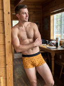 【Pre-Order】Classic Soft MicroModal Trunk（Horizontal Fly） - Saddle & Stakes | Golden Rodeo Script