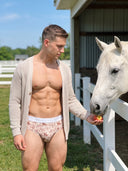 【Pre-Order】Zero-G™ MicroModal Brief (Horizontal Fly) - Saddle & Stakes | Rodeo Sketch