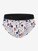 【Pre-Order】Classic Soft MicroModal Brief（Horizontal Fly） - Diamond Club |Home Run Gear