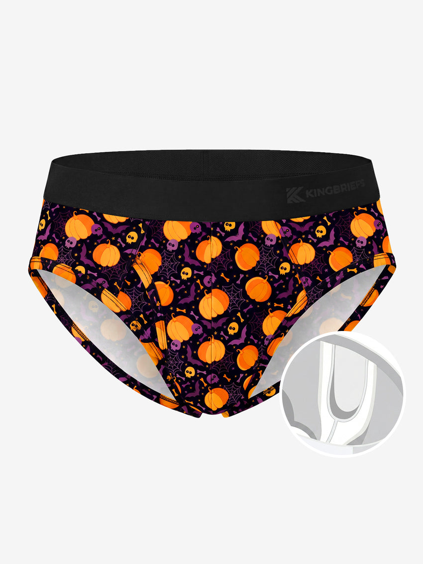 【Pre-Order】Zero-G™ MicroModal Brief（Side Fly） - Halloween | Midnight Pumpkins