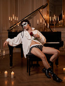 【Pre-Order】Classic Soft MicroModal Brief（Horizontal Fly） -Halloween  | Midnight Boo